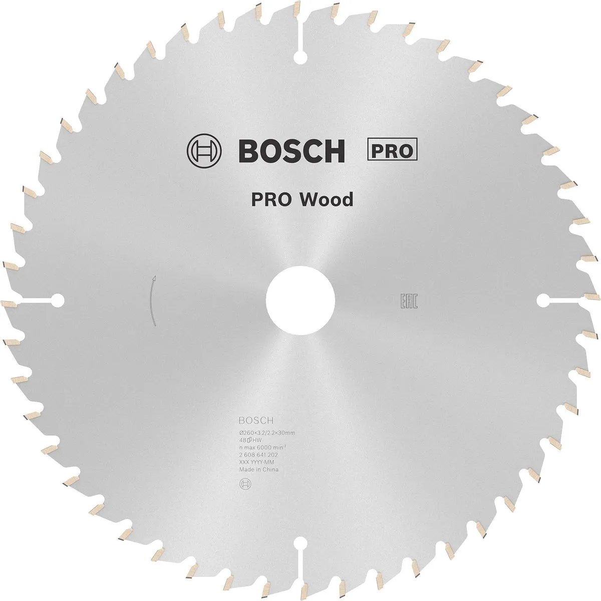 Bosch Professional Cirkelzaagblad Optiline Hout 260mm
