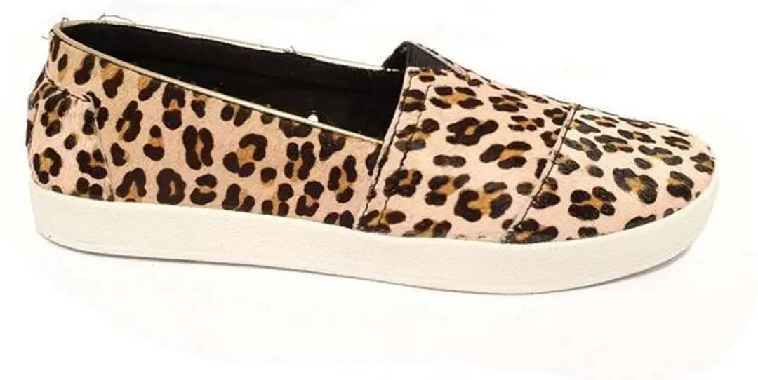 Toms Avalon Dames Sneaker 10006325 Leopard Printed Calf Hair Maat 38,5