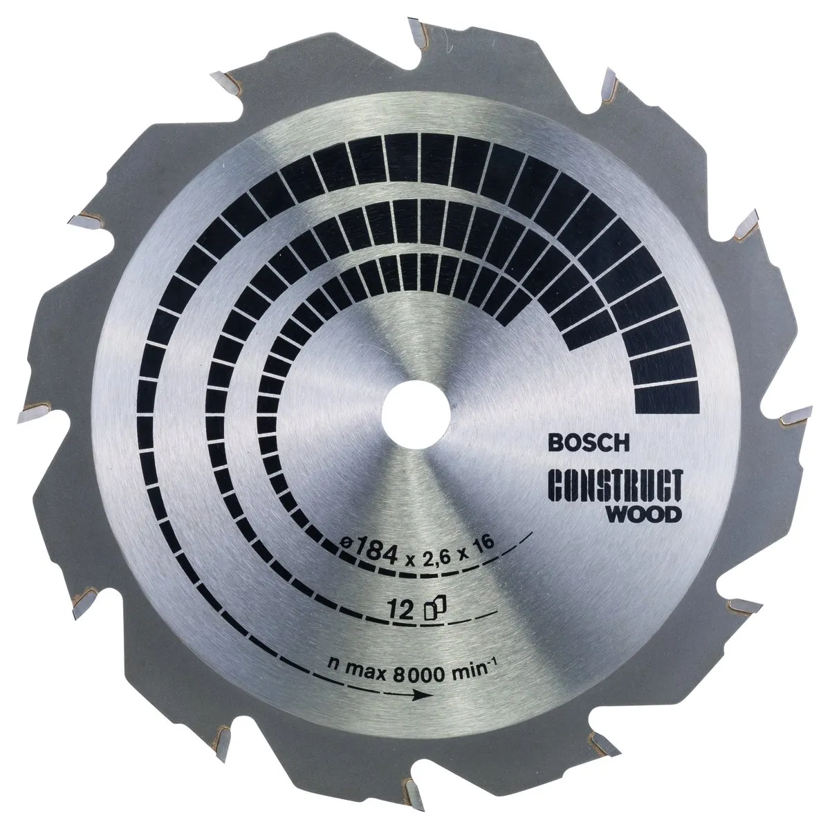 Bosch Professional Cirkelzaagblad Construct Wood 184mm