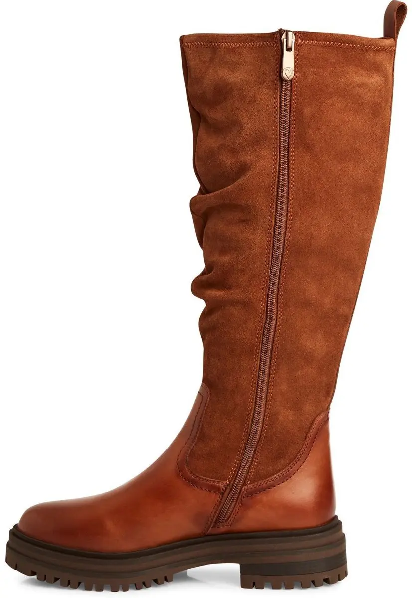 Marco Tozzi Dames Laarzen 2-25690-45 - Bruin - Maat 42