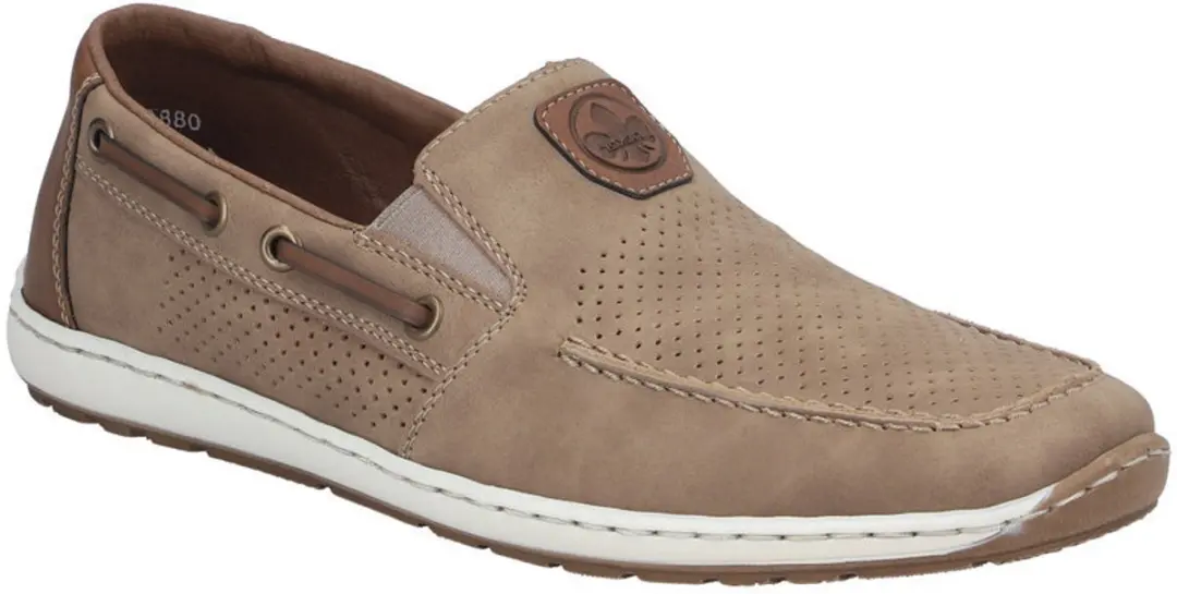 Rieker Heren Instappers Taupe - Maat 42