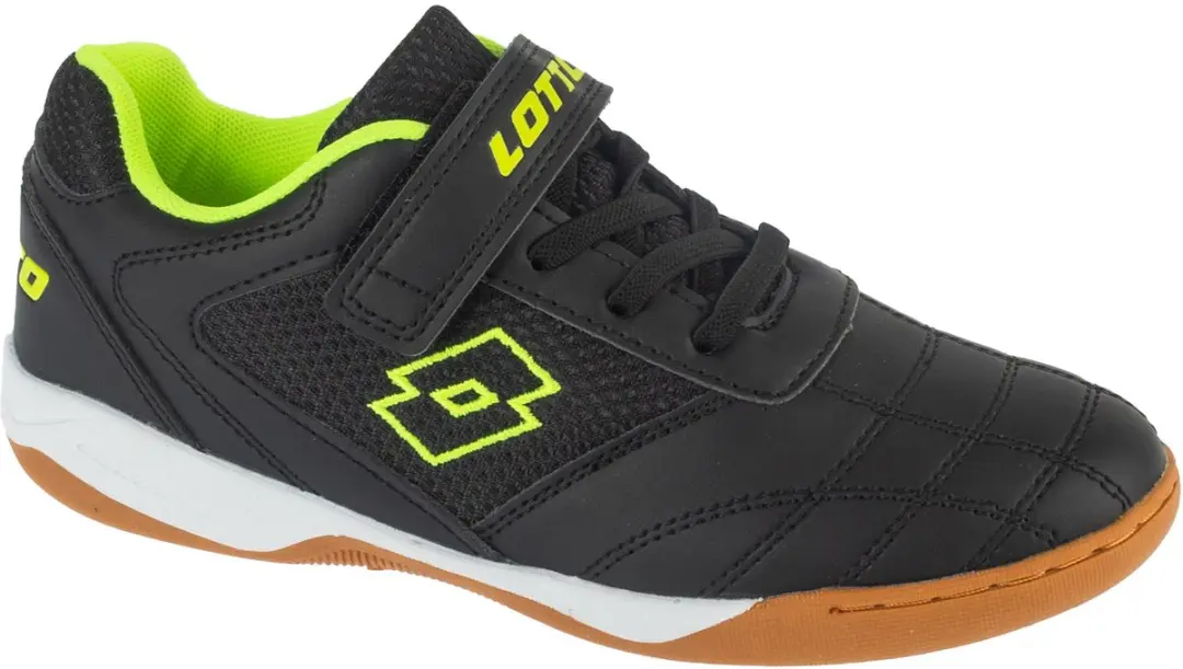 Lotto Schoenen WHIZZER K Lage kindersneaker 2600120K Zwart/Geel