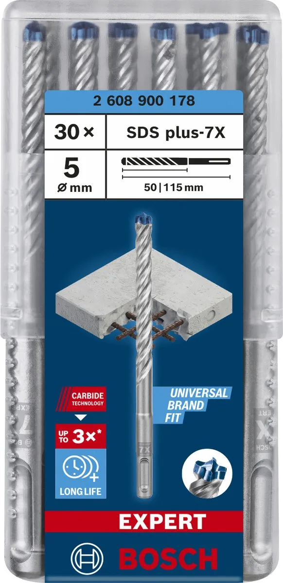 Bosch Professional EXPERT SDS plus-7X Hamerboor 5x50x115mm