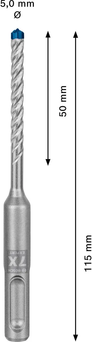 Bosch Professional EXPERT SDS plus-7X Hamerboor 5x50x115mm - 30 Stuks - afbeelding 5 van 6