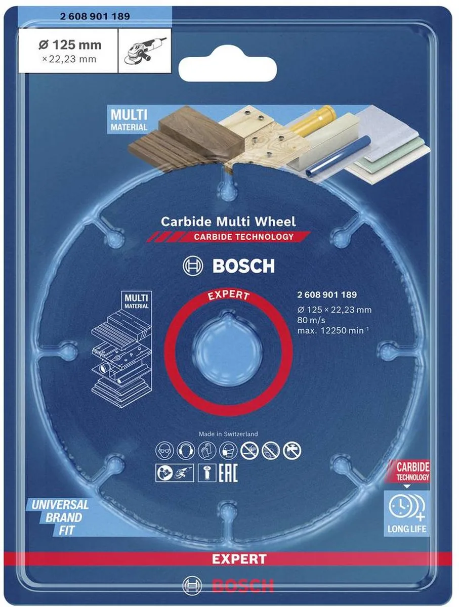 Bosch Professional Expert Carbide Multi Wheel 2608901189 Doorslijpschijf 125mm - afbeelding 6 van 6