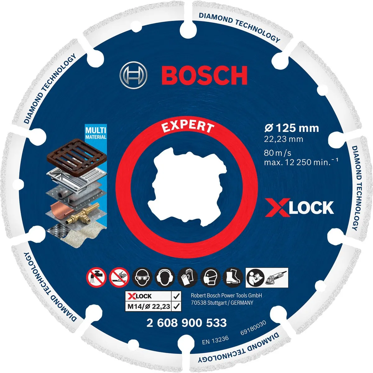 Bosch Professional Diamantschijf X-LOCK 125x22,23mm - 2608900533
