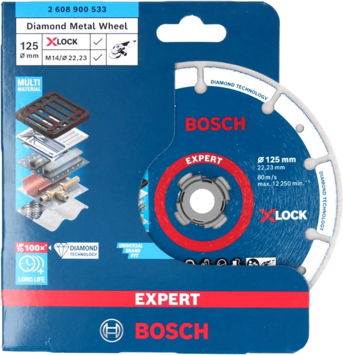 Bosch Professional Diamantschijf X-LOCK 125x22,23mm - 2608900533