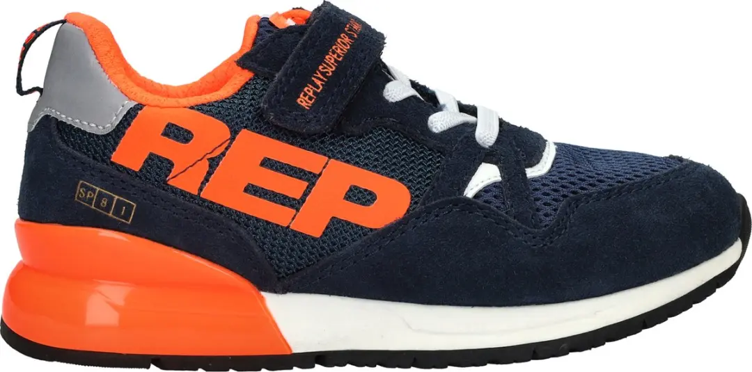 Replay Shoot Jr8 Lage sneakers - Jongens - Blauw - Maat 34 - afbeelding 2 van 6