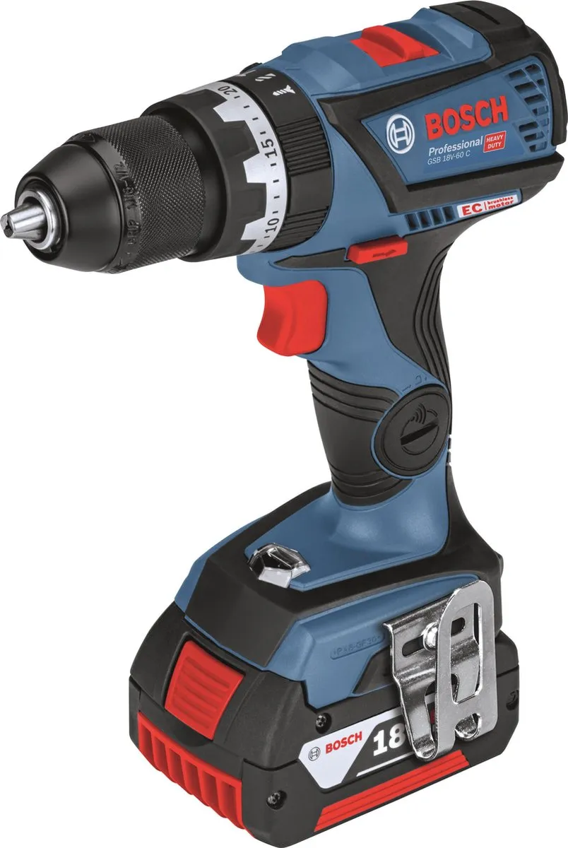 Bosch Professional GSB 18V-60 C Accu Schroefklopboormachine - 21 standen