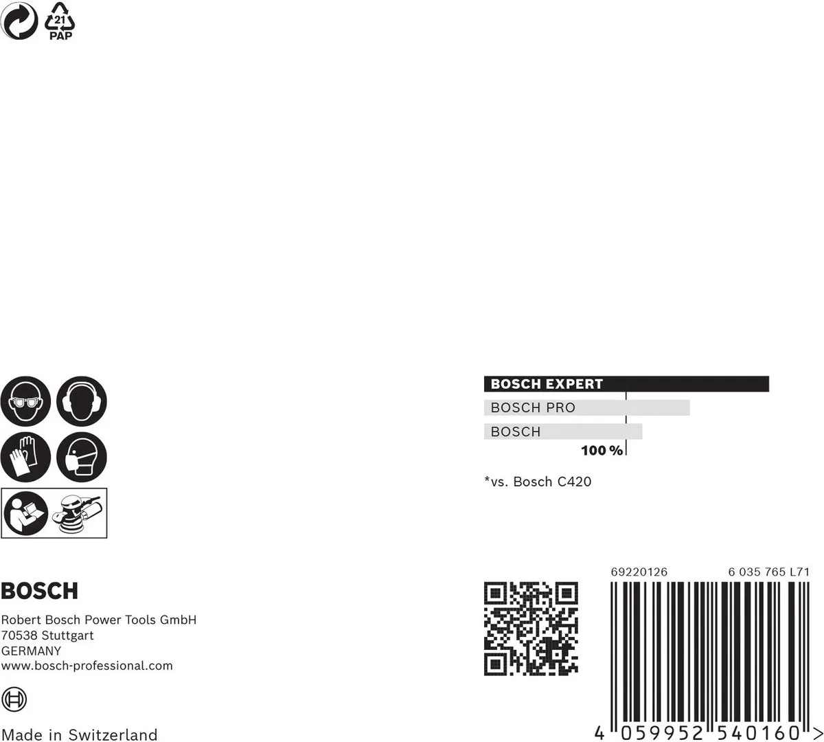 Bosch Professional M480 Schuurnet 125mm - 5 Stuks