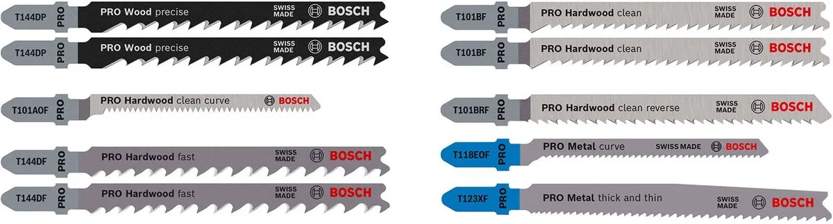 Bosch Professional PRO WOOD+METAL Set 100 - Decoupeerzaagbladen