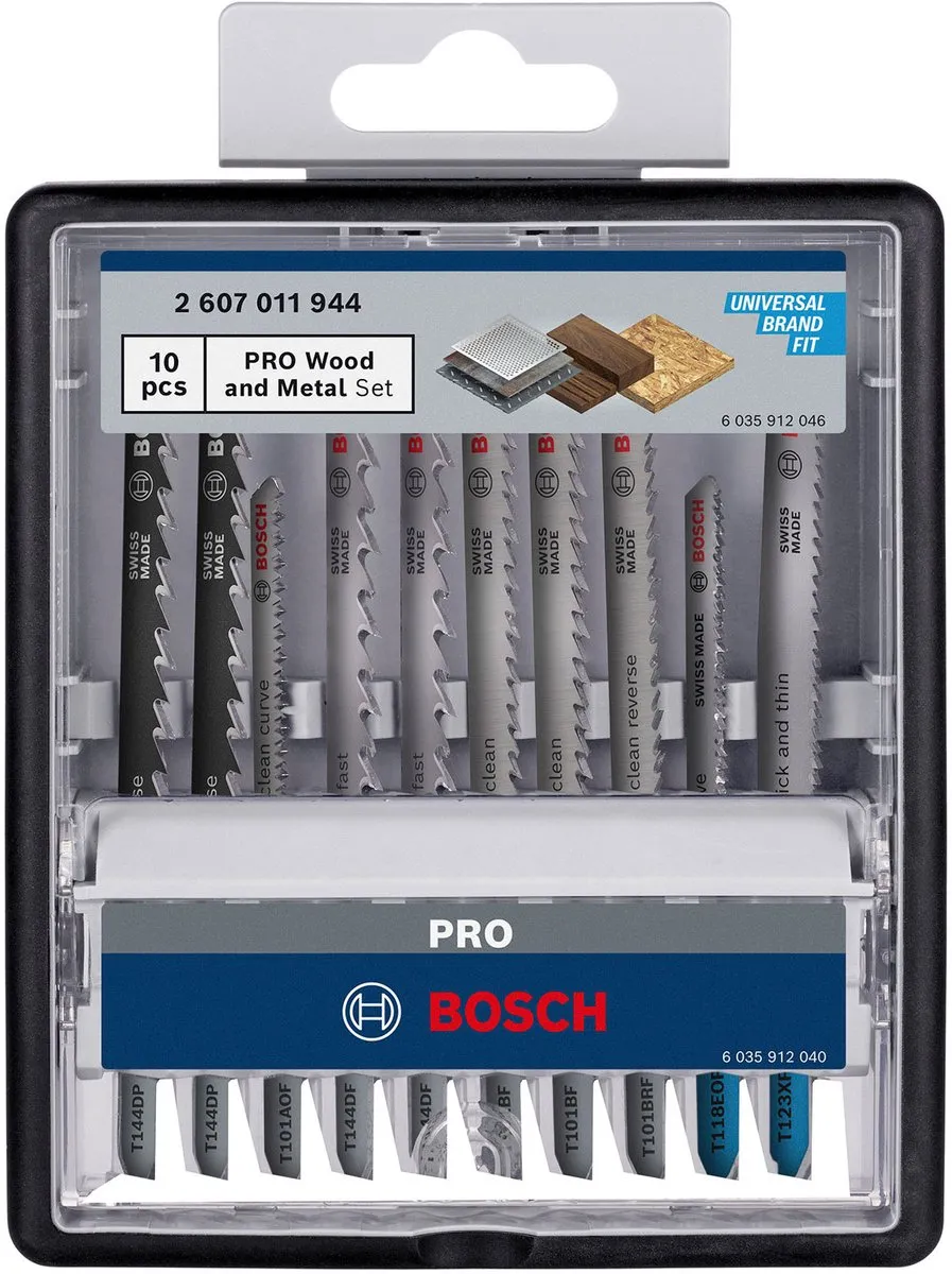 Bosch Professional PRO WOOD+METAL Set 100 - Decoupeerzaagbladen