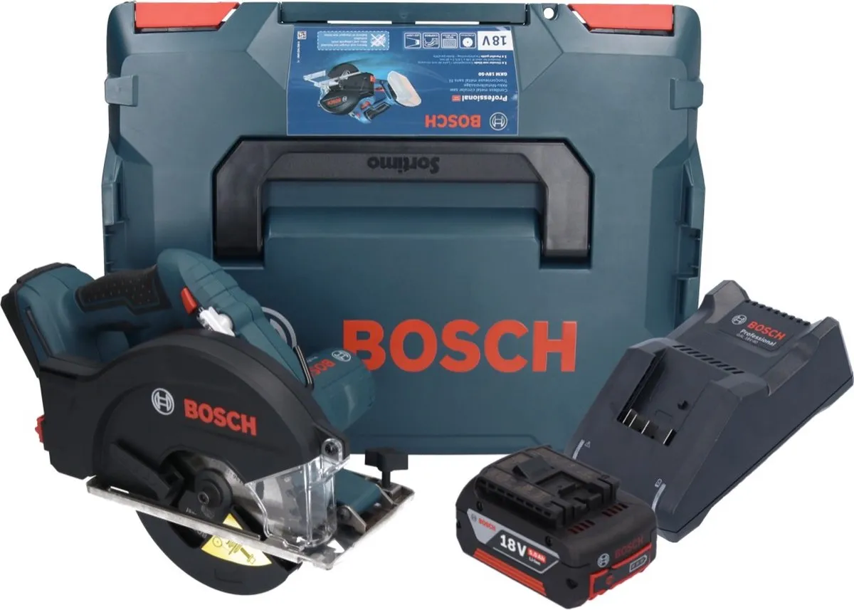 Bosch Professional GKM 18V-50 Metaalcirkelzaag 136mm - 5.0Ah - L-Boxx