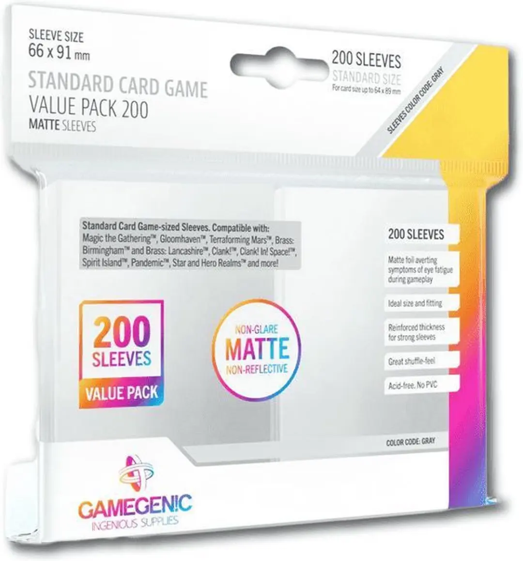 Gamegenic Sleeves Standard 200 Stuks