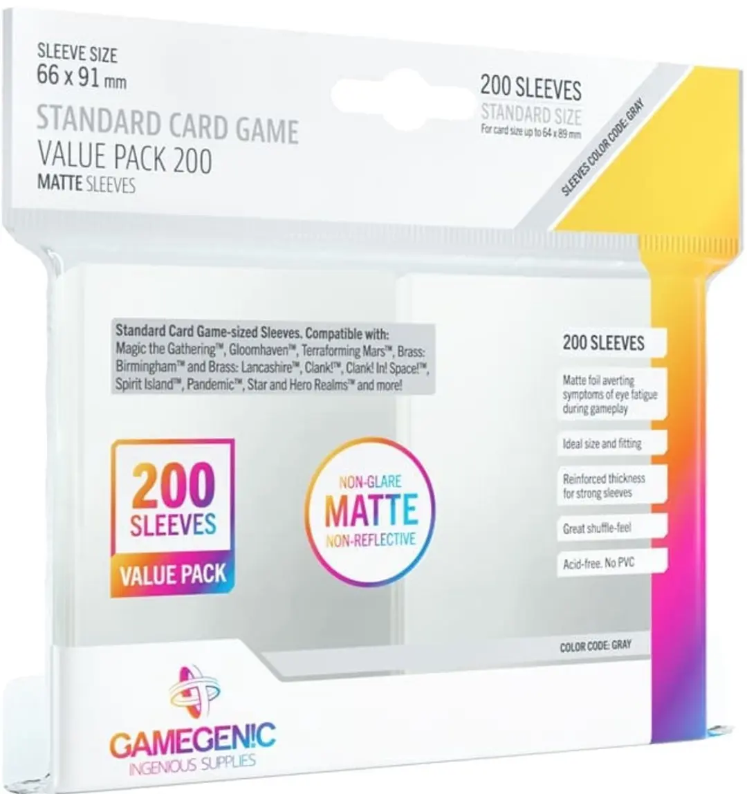 Gamegenic Sleeves Standard 200 Stuks