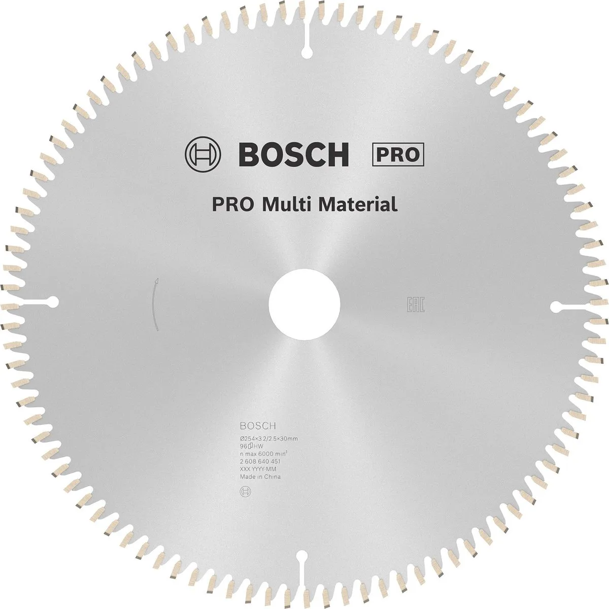 Bosch Professional Cirkelzaagblad Multimaterial 254mm - Metaal