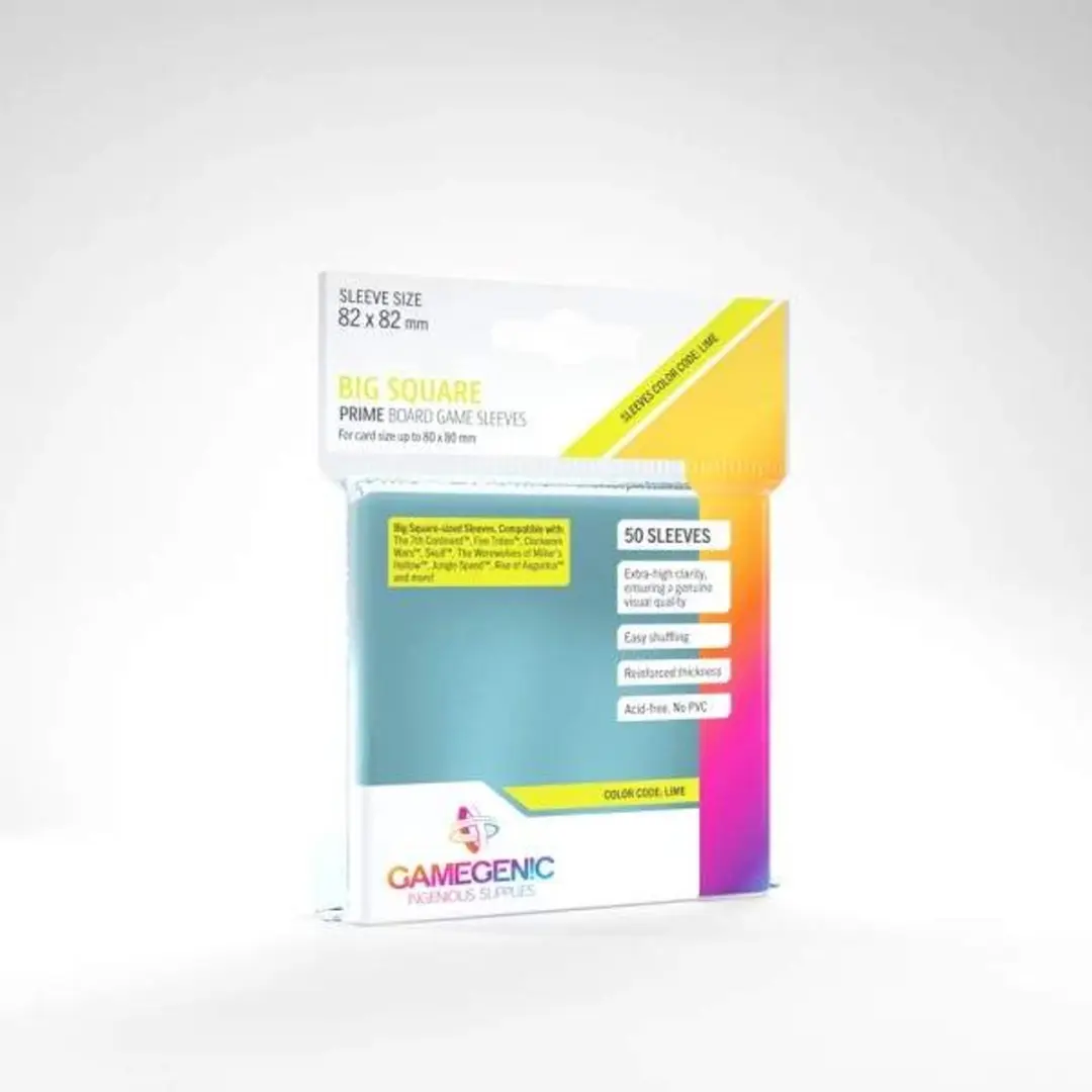 Gamegenic Prime Board Game Sleeves - Lime