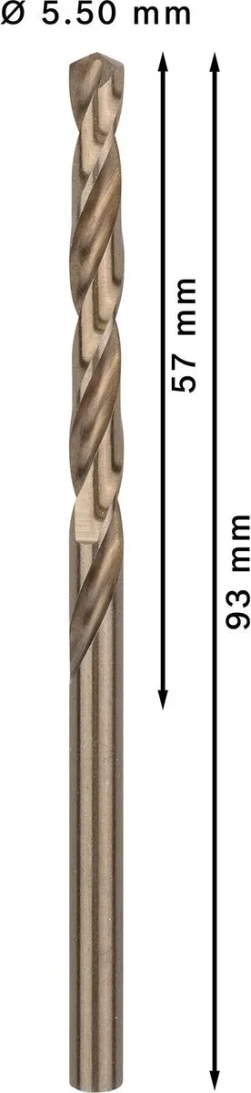 Bosch Professional ST. LINE 5,5mm HSS-CO Boor - 10 Stuks