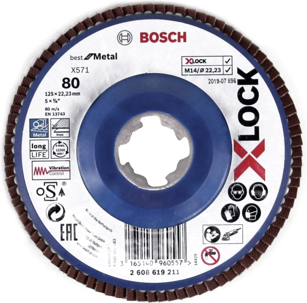Bosch Professional Lamellenschijf Xlock 125mm Metaal - 2608619211