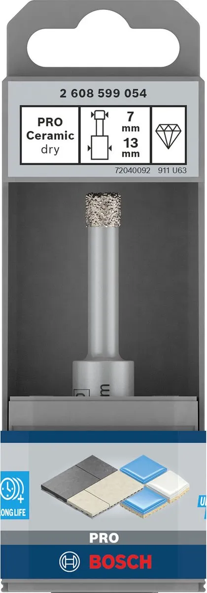 Bosch Professional PRO CERAMIC DRY Diamantboor 7x33x13mm