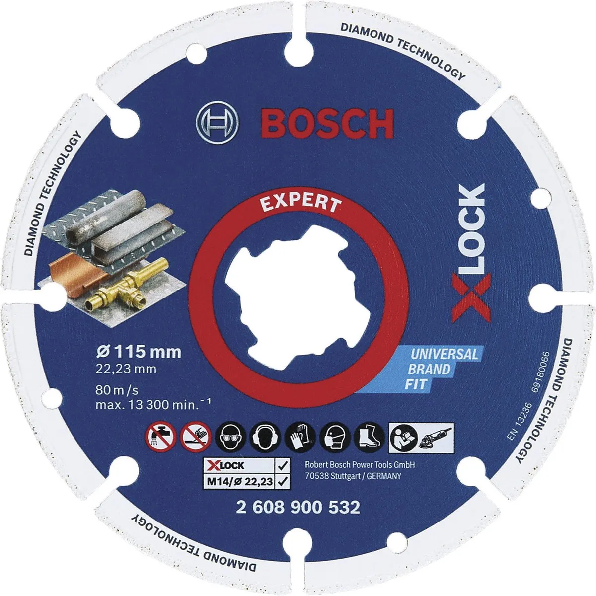 Bosch Professional X-LOCK Diamanten Doorslijpschijf 115mm