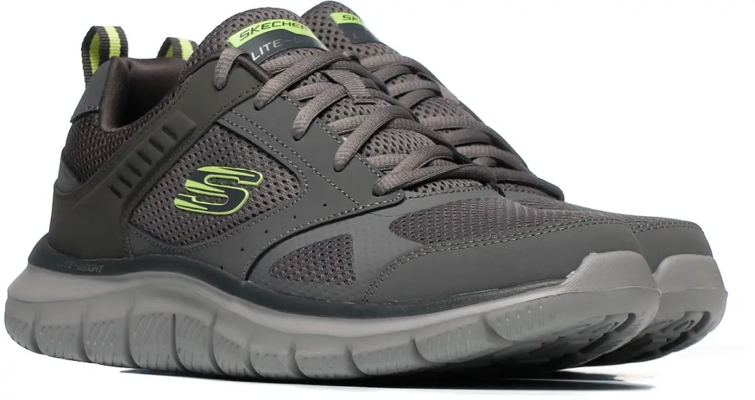 Skechers Track-Syntac 232398-CHAR Sneakers - Grijs - Maat 42.5 - afbeelding 2 van 6