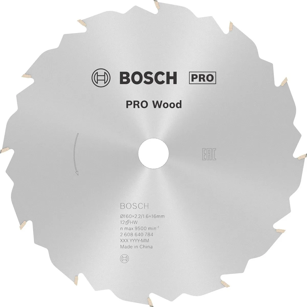 Bosch Professional CIRKZB SPEED 160X16X2,4 12T Metaal Zaagblad