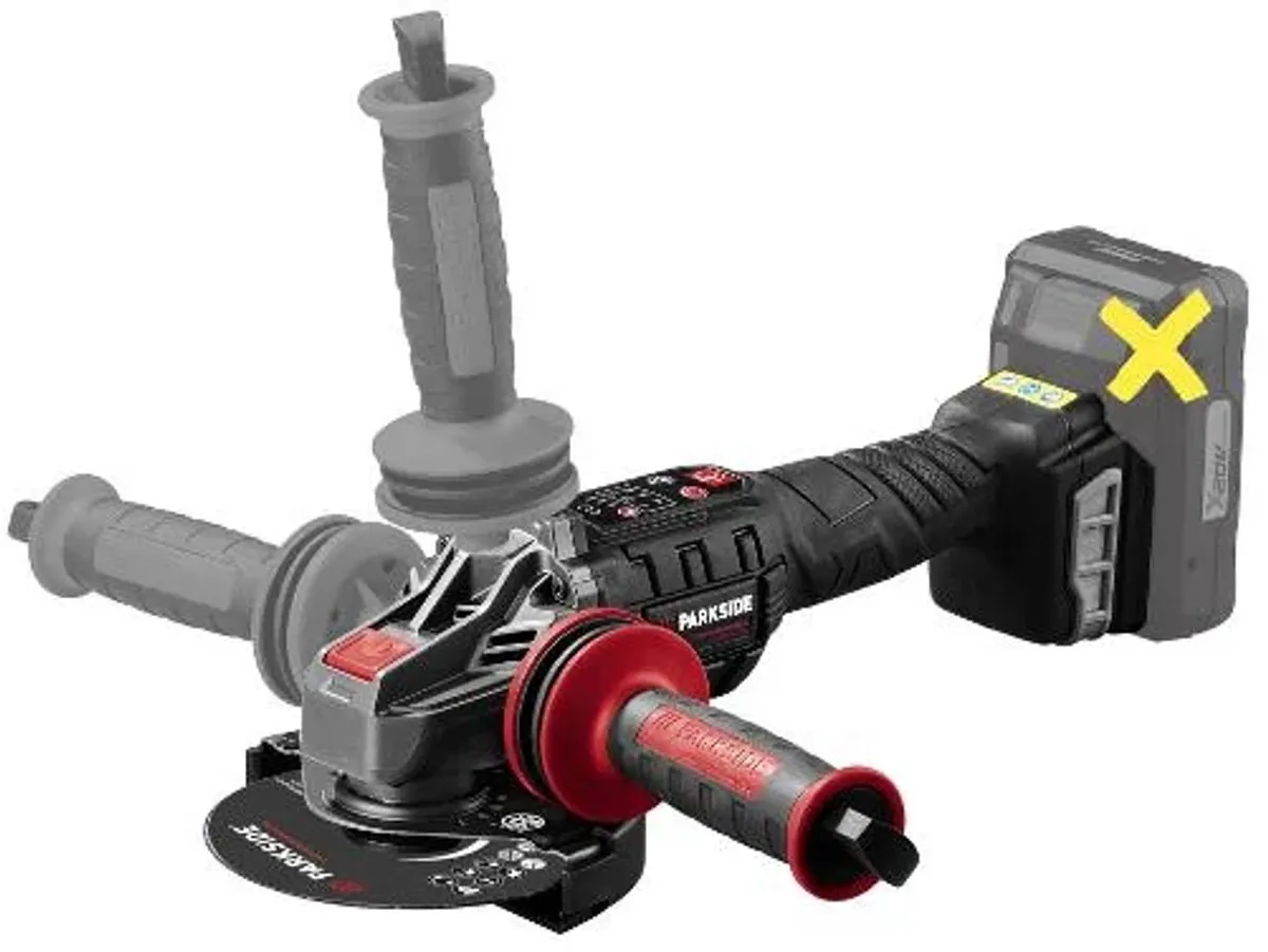 Parkside PWSAP 20 Li-E6 Accu-haakse slijper 20V - 125mm - Metaal