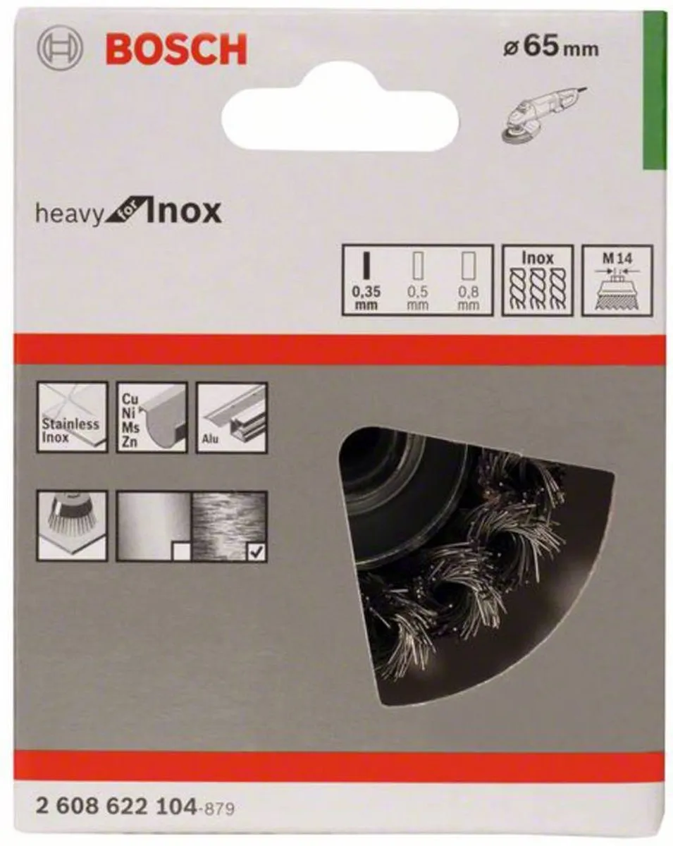 Bosch Professional M14 Komstlbortsel 65 Vlecht 0.35 Inox - afbeelding 6 van 6