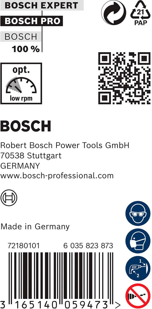Bosch Professional BEKISTINGSB 20X400 - 20mm - 1 Stuk