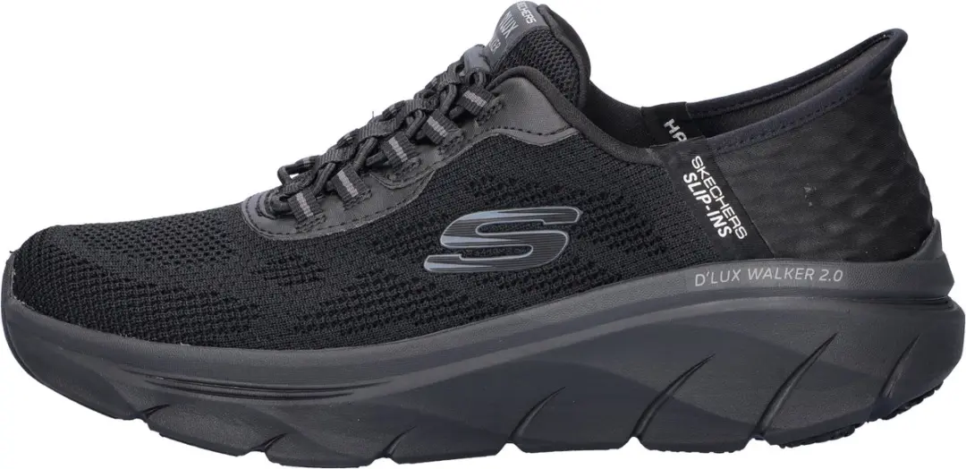 Skechers D'Lux Walker 2.0 Hands-Free Slip-Ins 232446-BBK - Heren Sneaker - Zwart - Maat 41 - afbeelding 4 van 6