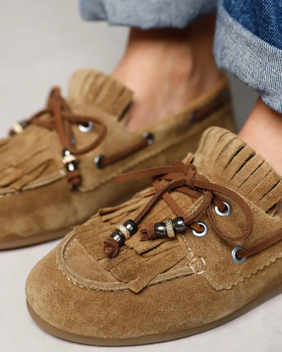 VIA VAI June Loua Mocassins - Khaki - Maat 41 - afbeelding 5 van 6