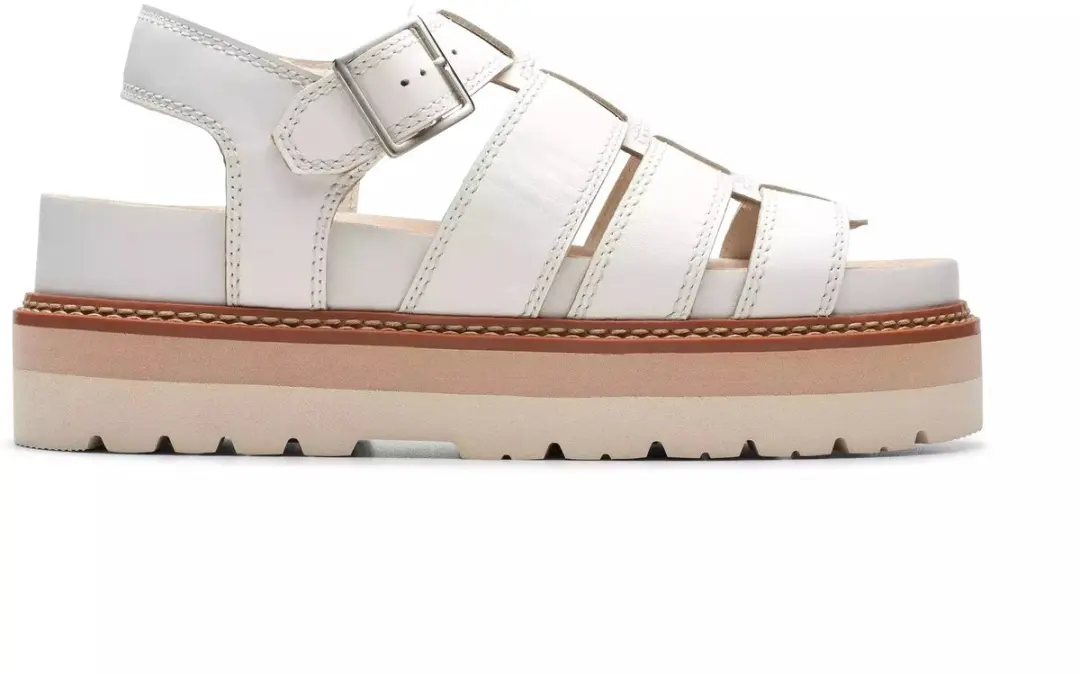 Clarks Orianna Twist - dames sandaal - Wit - maat 41 (EU) 7 (UK)