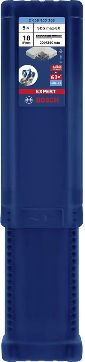 Bosch Professional EXPERT SDS max-8X Hamerboor 18mm - 5 Stuks