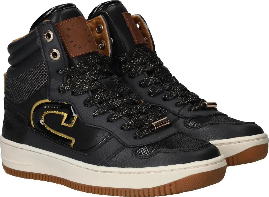 Cruyff Campo High Sneakers Meisjes - Zwart - 34 - afbeelding 4 van 6