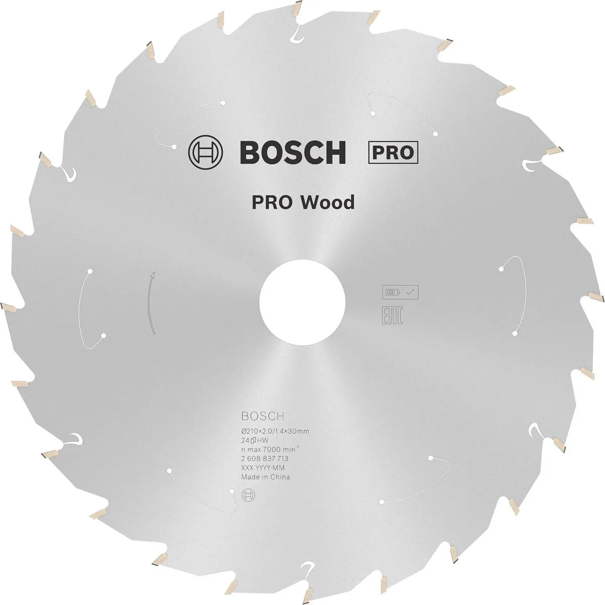 Bosch Professional Wood Accuzaagblad 210mm