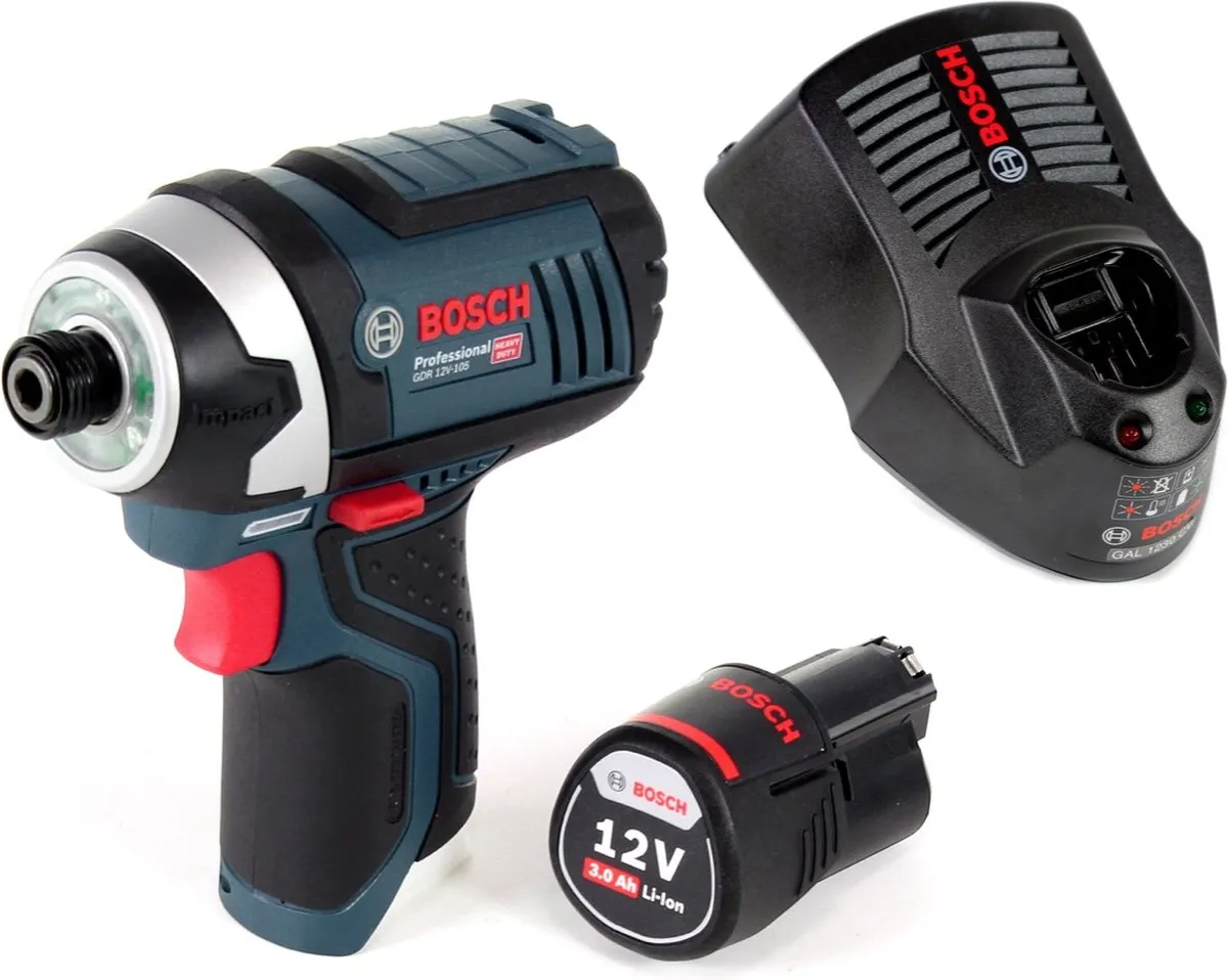 Bosch Professional GDR 12V-105 Accu-slagmoersleutel - 105Nm - 1x 3,0Ah