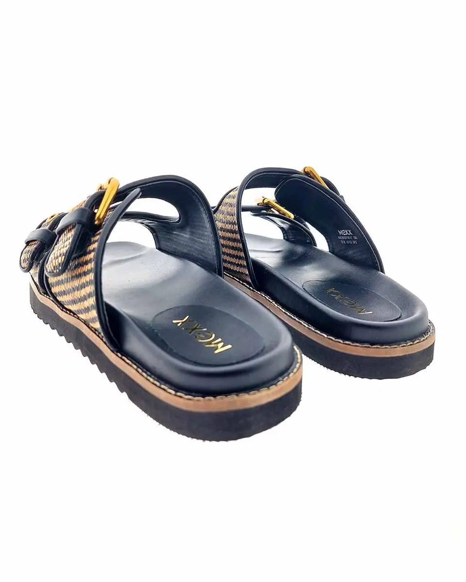 Mexx Reilly Penny Slippers Dames - 41 - Zwart