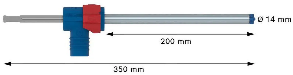 Bosch Professional EXPERT SDS Clean plus-8X Hamerboor Set 14x200x350 - Beton - afbeelding 6 van 6