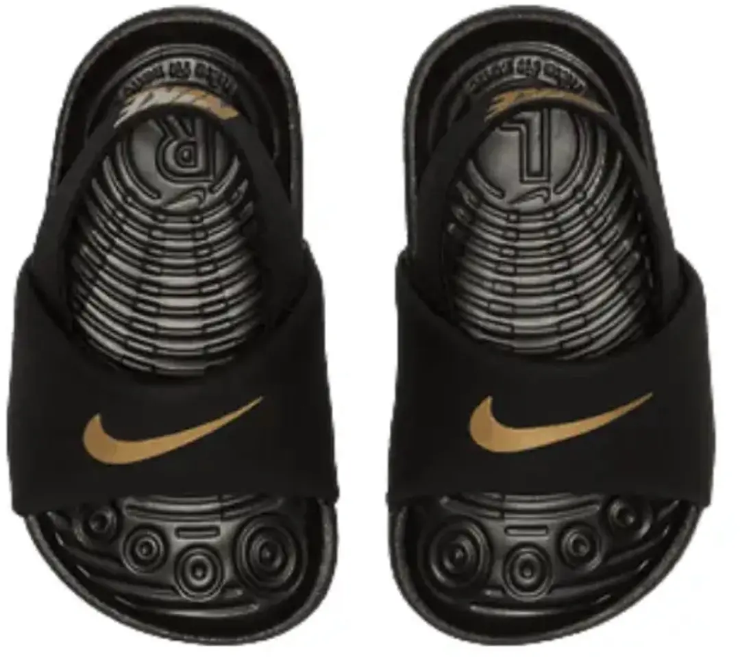 Nike Kawa Slides BV1094-003 - Maat 26 - Zwart/Goud