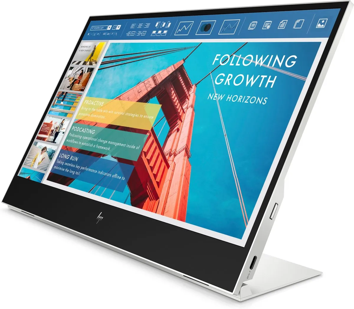 HP E14 G4 Portable Monitor 14 inch - USB-C - afbeelding 6 van 6