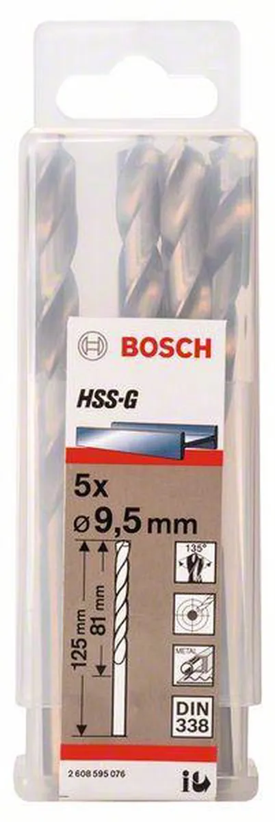 Bosch Professional ST. LINE 9.5mm HSS-G Boor - 5 Stuks