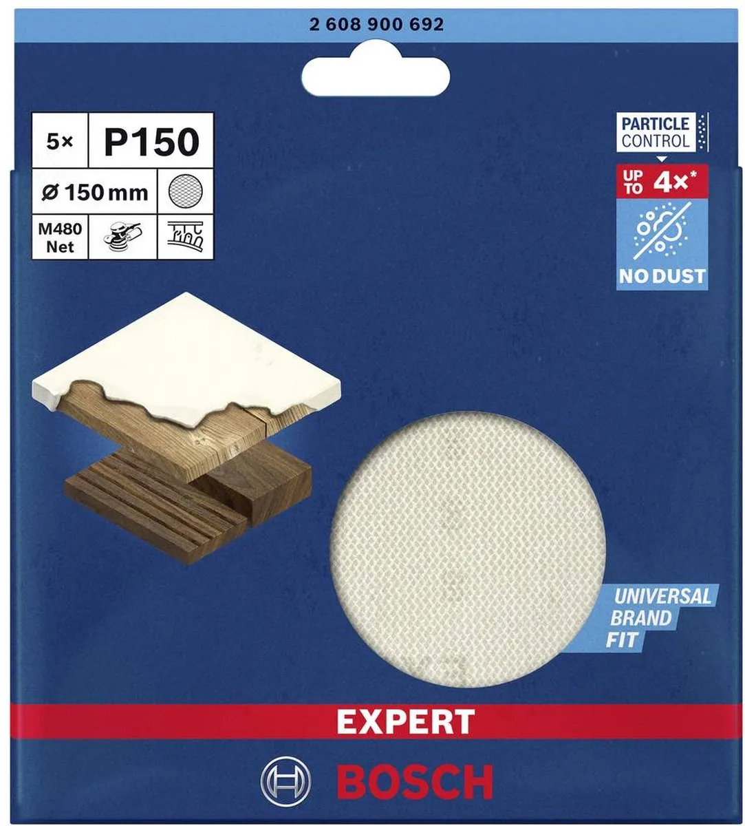 Bosch Professional M480 Schuurnet 20 Stuks