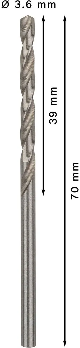 Bosch Professional ST. LINE 3.6mm HSS-G Boor - 10 Stuks