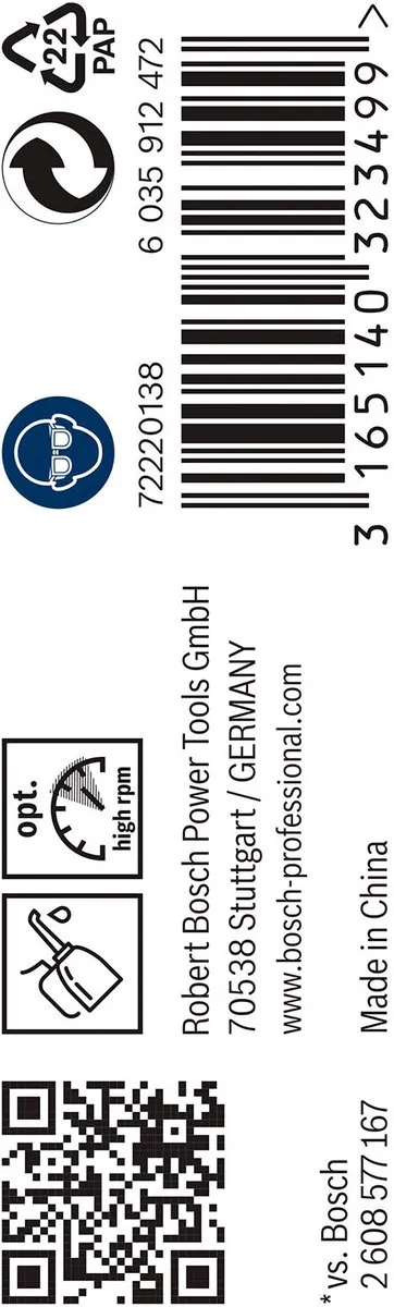 Bosch Professional ST. LINE 3.6mm HSS-G Boor - 10 Stuks