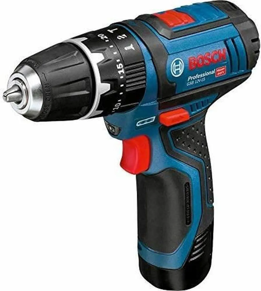 Bosch Professional GSB 12V-15 Accu-klopboormachine - 2x 2,0 Ah - Inclusief koffer - afbeelding 5 van 6
