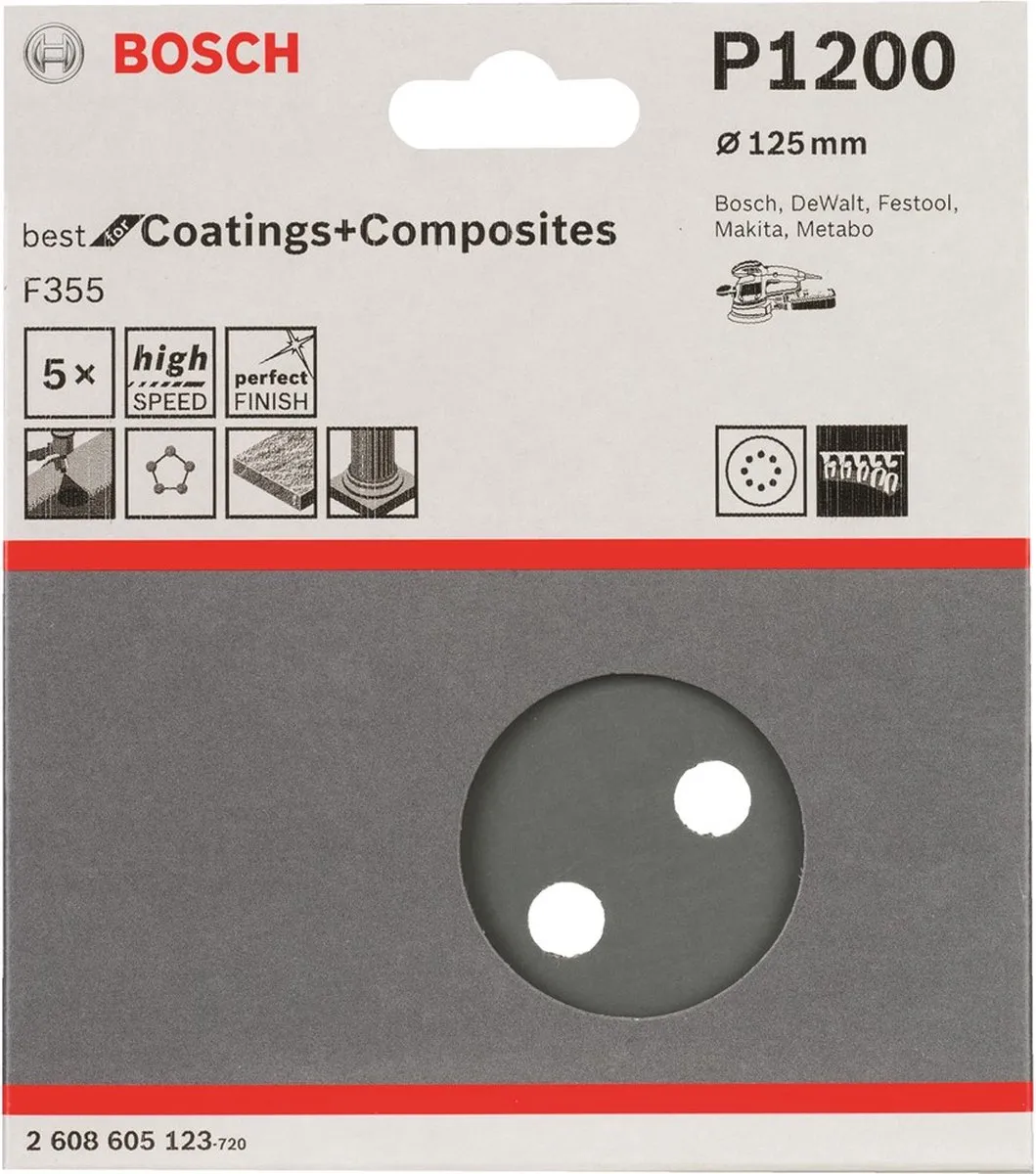 Bosch Professional Schuurvellen Ø125 Best Coatings