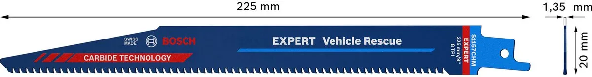 Bosch Professional Reciprozaagblad Expert Vehicle Rescue S 1157 CHM 225mm