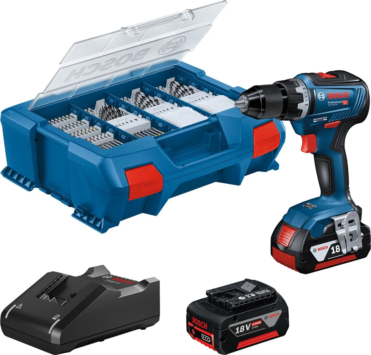 Bosch Professional GSR 18V-55 Schroefmachine
