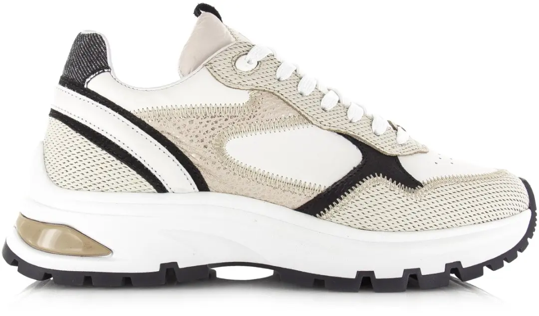 VIA VAI Liz Dulce Lage Sneakers 37 - Wit/Beige/Zwart - afbeelding 3 van 6